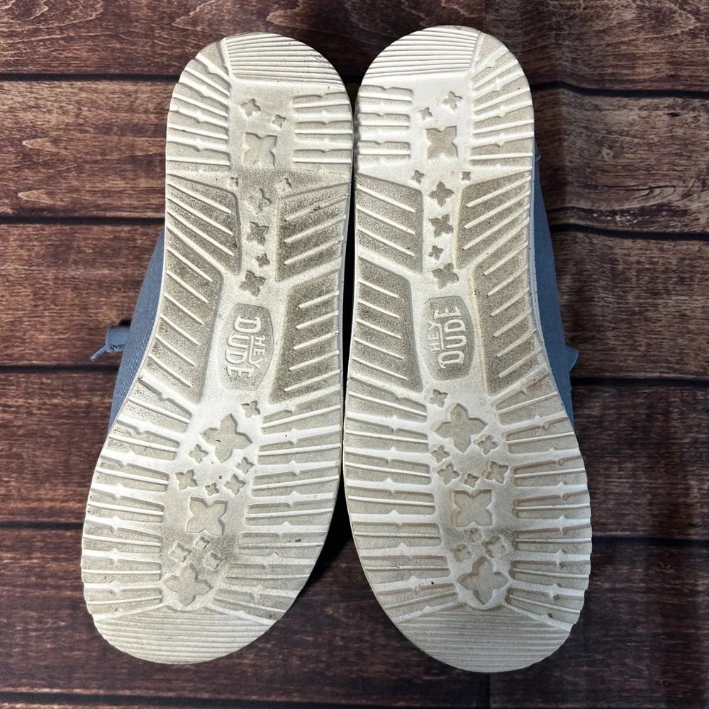 Hey Dude Wendy Stretch Canvas Light Blue Women's Loafers Shoes Size 10 40902-450